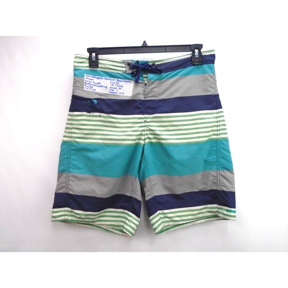 Patagonia Other - Patagonia Wavefarer Boardshort Fitz Stripe Navy Blue Mens Size 32 Beach Outdoors